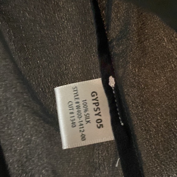 Gypsy 05 Silk Black Blouse - Picture 2 of 3